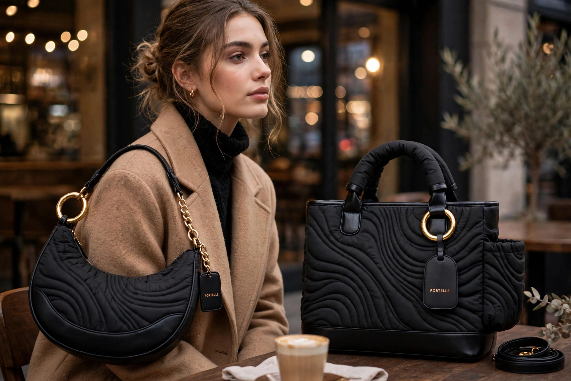 The Ondine in Noir and Bordeaux